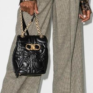 Ferragamo backpack: QUILTED GANCINI BACKPACK